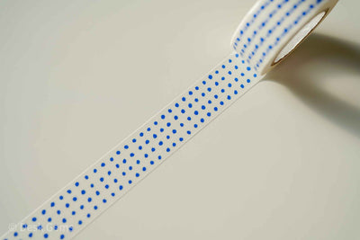 Classiky Mitsou Washi Tape - 20mm - Blue - Dots