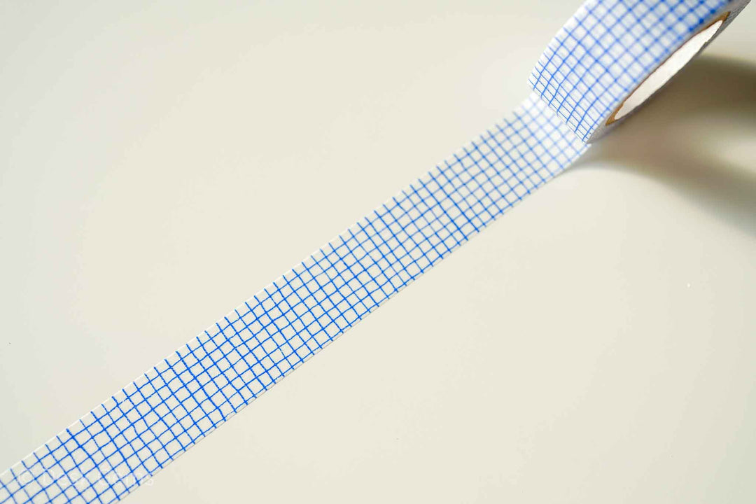 Classiky Mitsou Washi Tape - 20mm - Blue - Checker