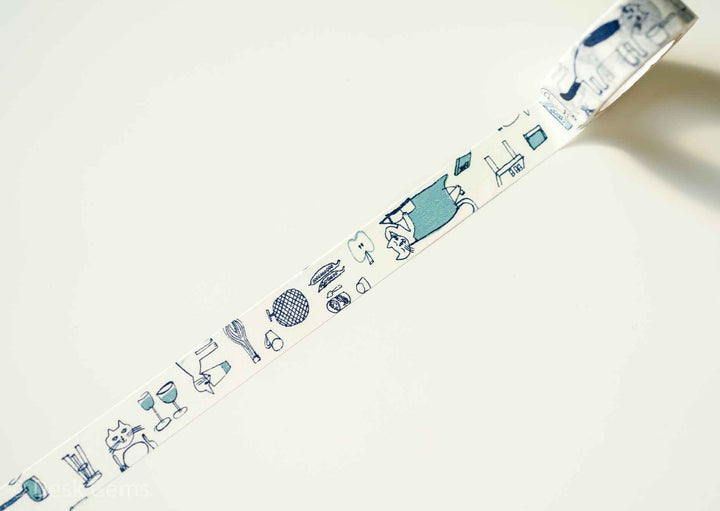 Classiky Toranekobonbon Washi Tape - Cat 
