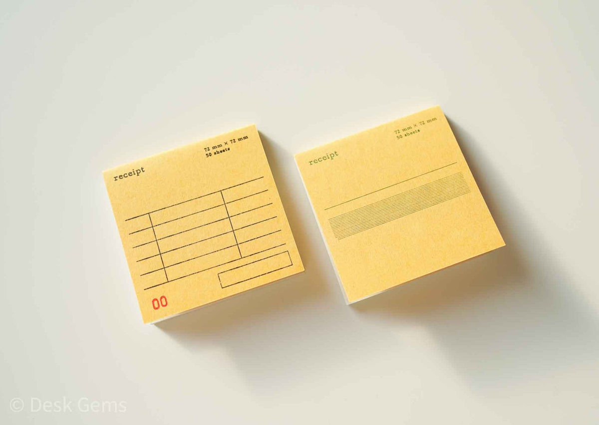 Classiky Square Receipt Memo Pad 