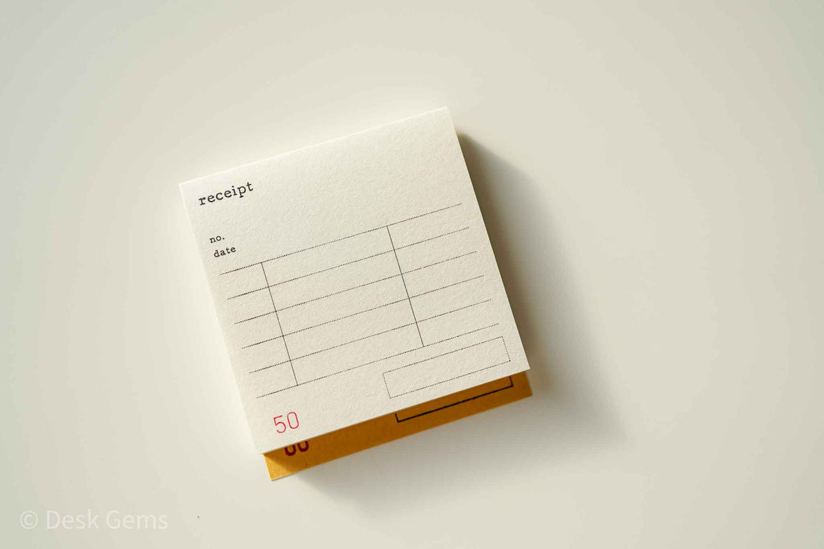 Classiky Square Receipt Memo Pad - A