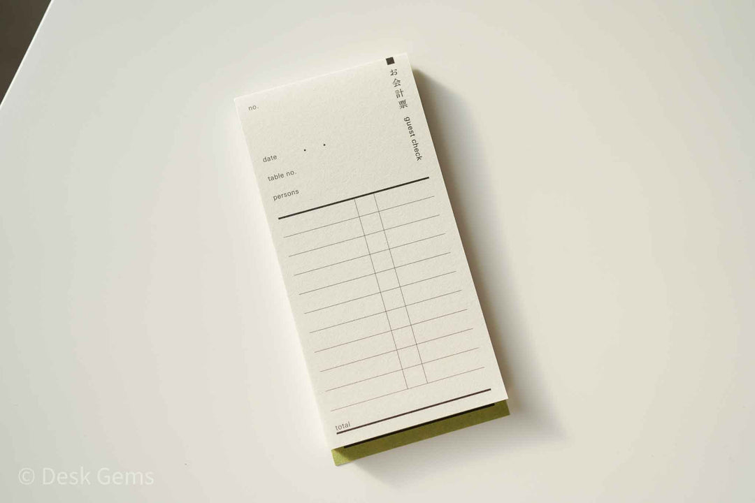 Classiky Rectangular Paper Memo Pad - Guest Check
