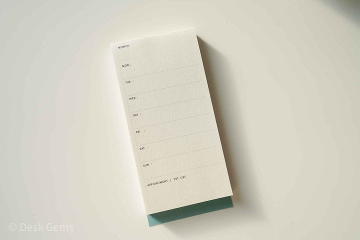 Classiky Paper Memo Pad - Weekly Planner