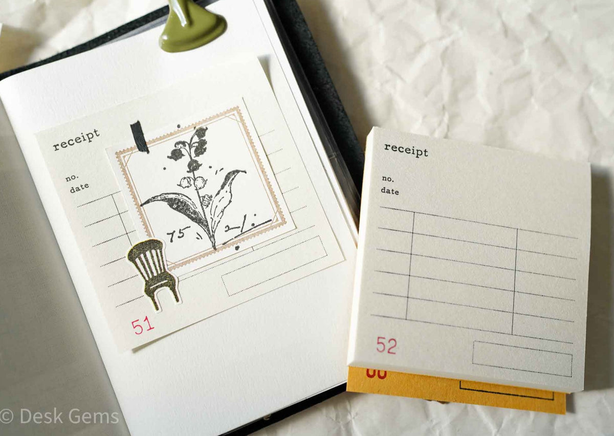 Classiky Square Receipt Memo Pad 