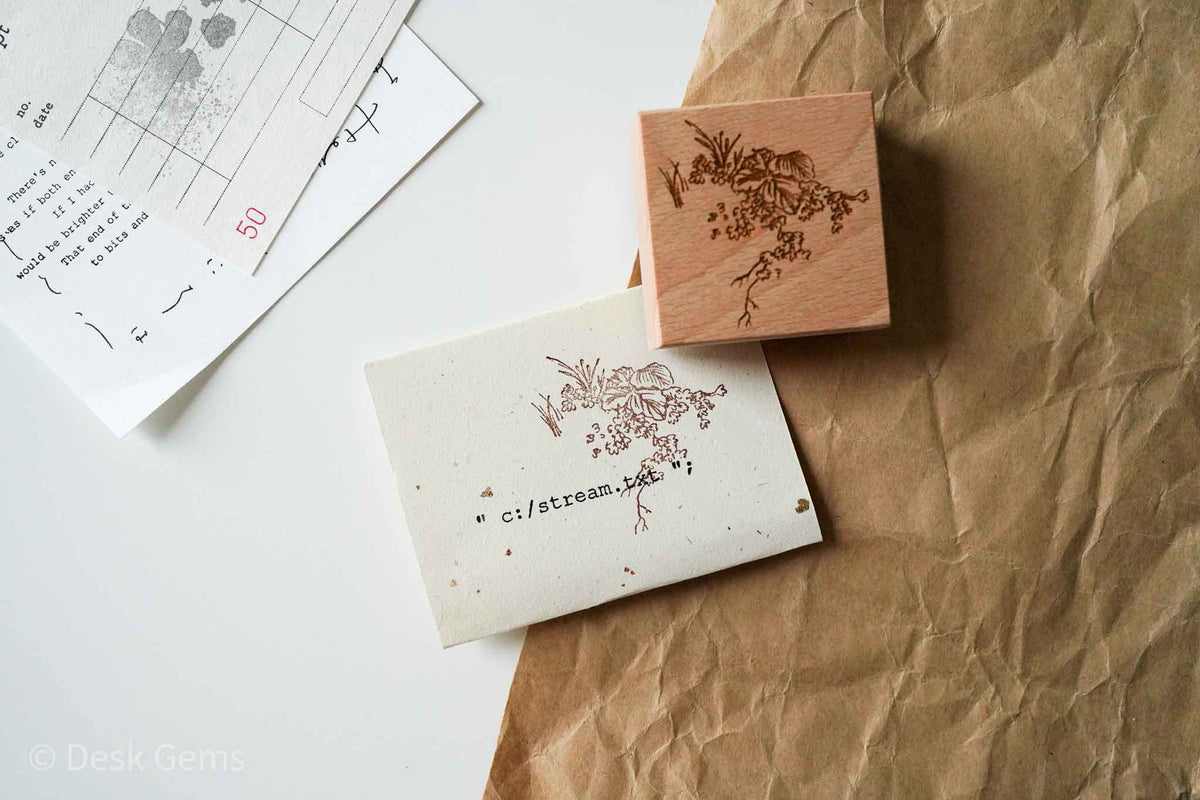 Sue Sauce Classic Rubber Stamp - Pumpkin vines