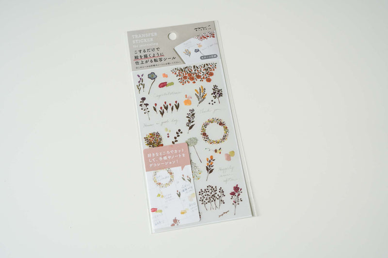 Midori Transfer Stickers - Motif Flower