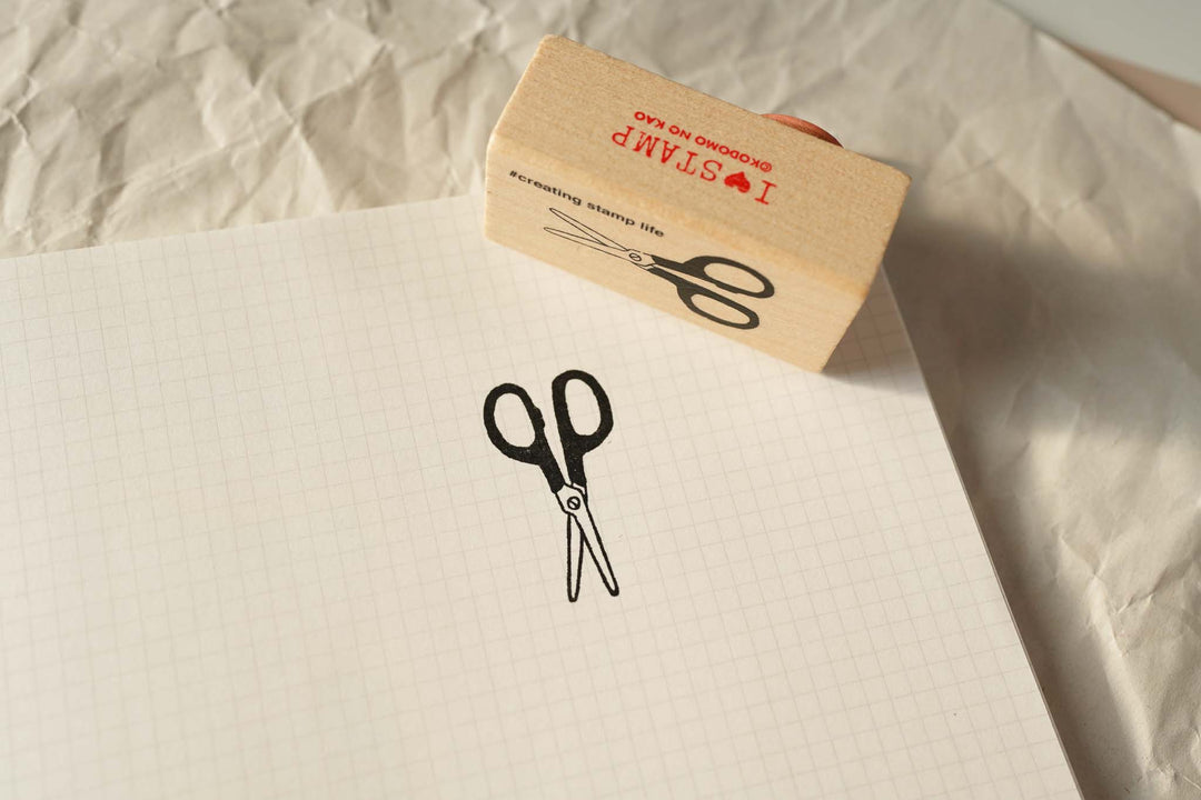 Kodomo No Kao Original Stamps - Stationeries - Scissors