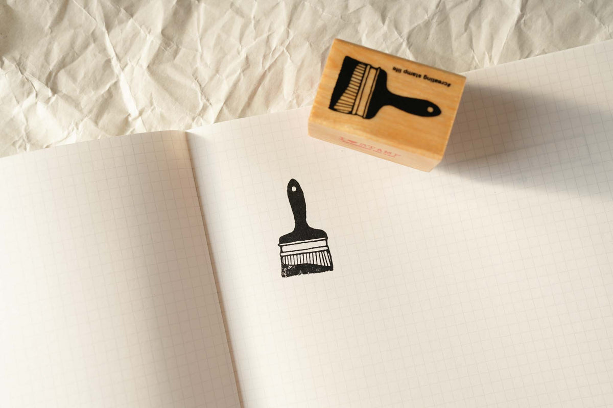 Kodomo No Kao Original Stamps - I Love Stamps - Paint Brush