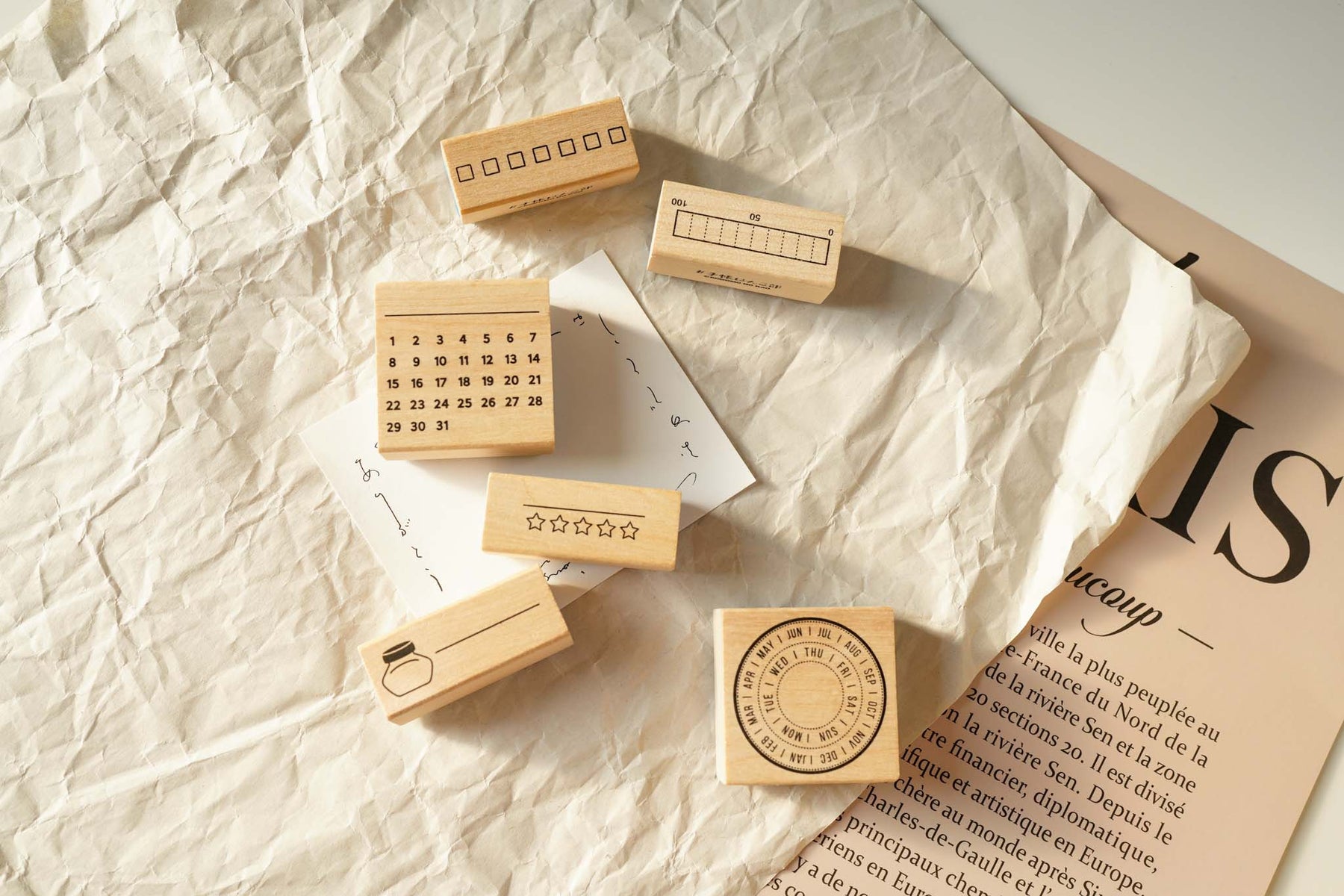 Date Stamp, Planner Stamps, Bullet Journal Stamps, Perpetual Calendar  Stamp, Rubber Stamp, Bujo Stamps
