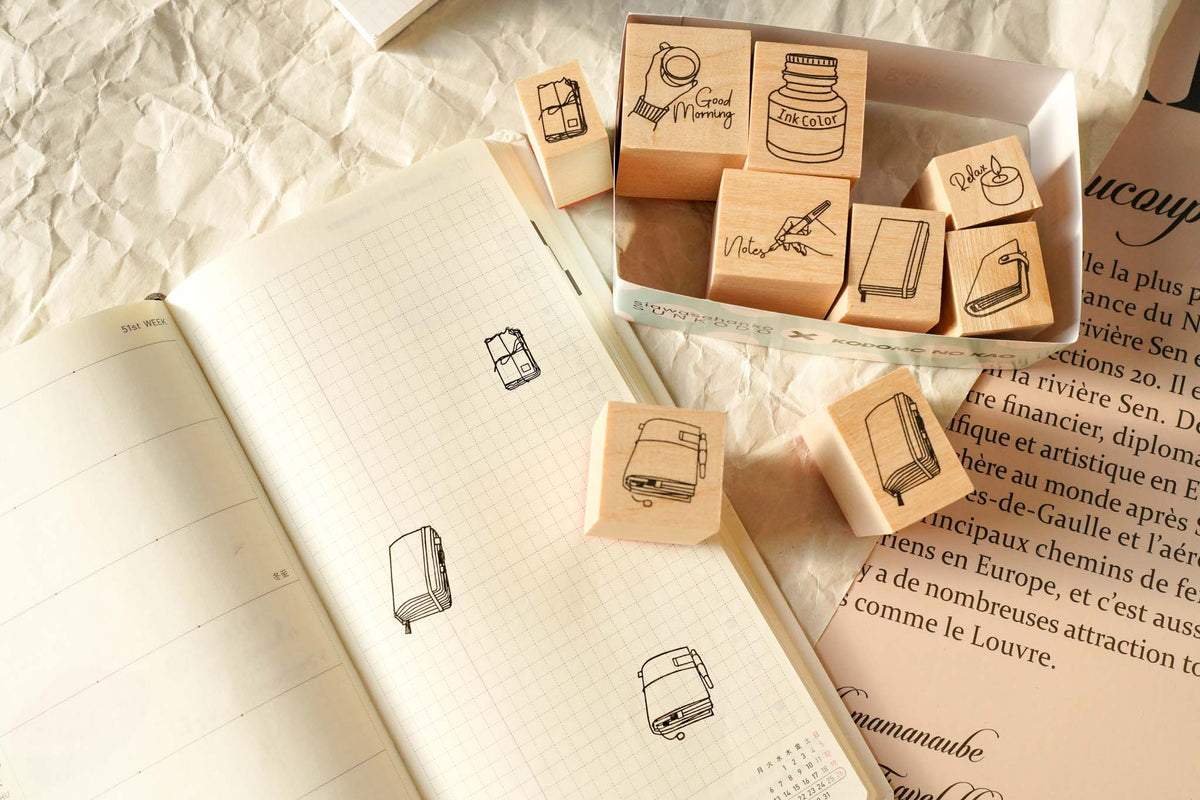 Kodomo x Siawasehanko Sunkodo Collaboration Stamp Sets 