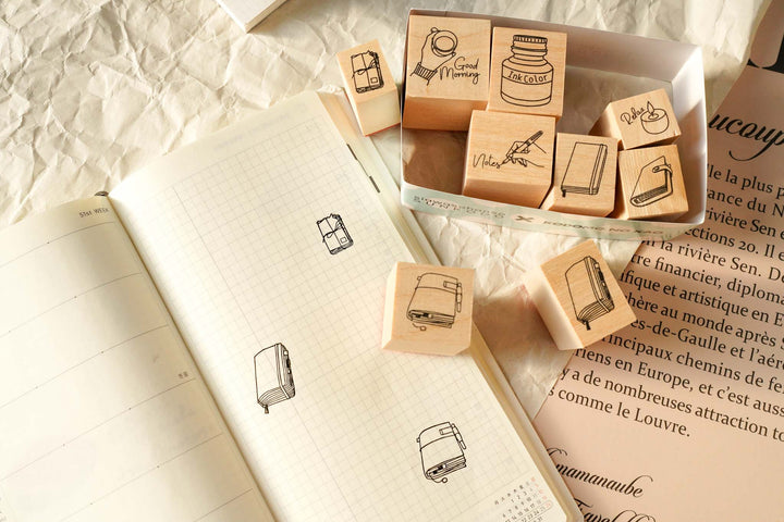 Kodomo x Siawasehanko Sunkodo Collaboration Stamp Sets 
