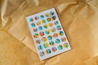 Yohaku Original Clear Stickers - Small and Medium Circles - Waltz