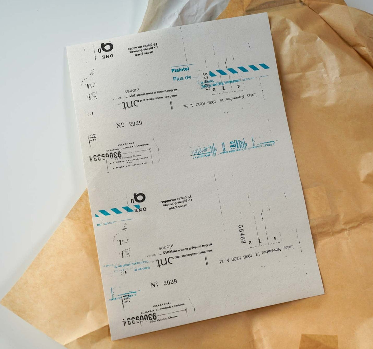Yohaku Original Wrapping Paper - A4 - Retro