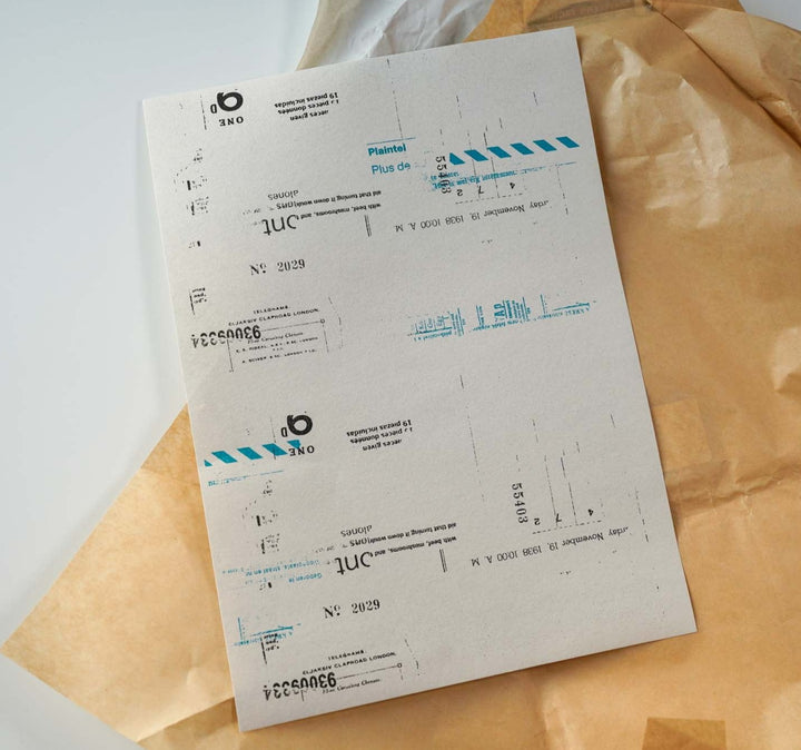 Yohaku Original Wrapping Paper - A4 - Retro