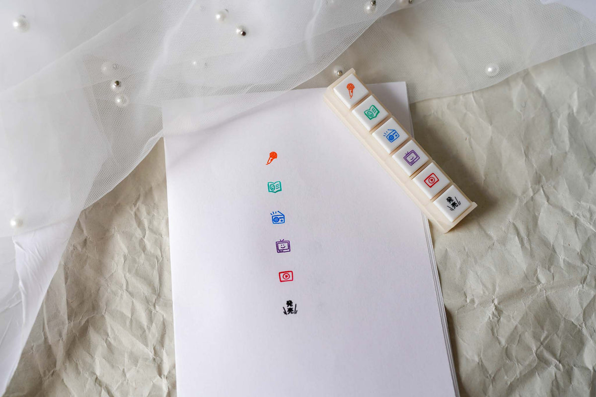 Kodomo No Kao Pochitto6 Portable Push-button Stamp - Entertainment