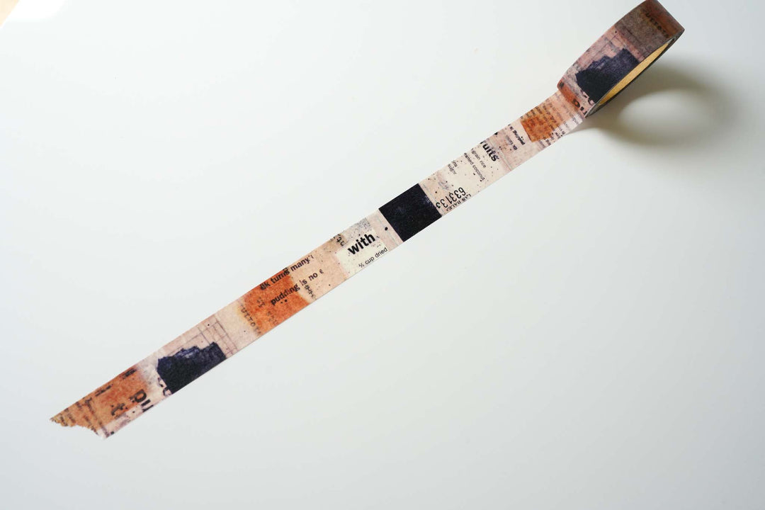 Yohaku Original Washi Tape - Beige and Brown - Robiki