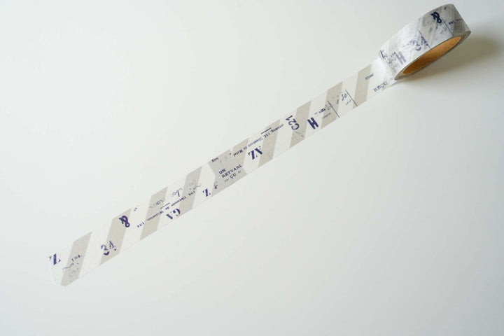 Yohaku Original Washi Tape - Monochrome - Music