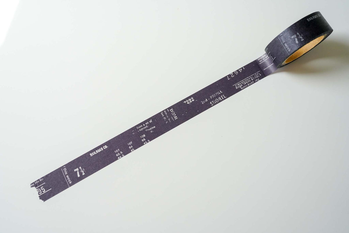 Yohaku Original Washi Tape - Monochrome - Basic