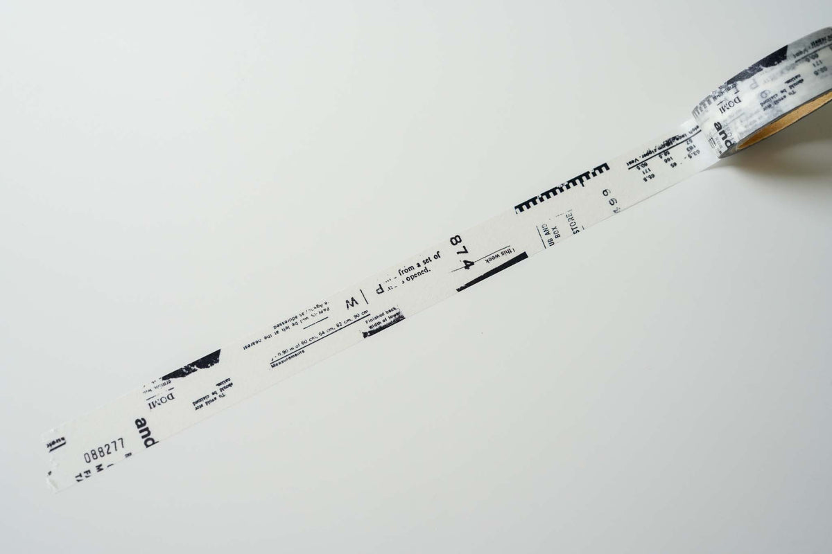 Yohaku Original Washi Tape - Monochrome - Monochrome