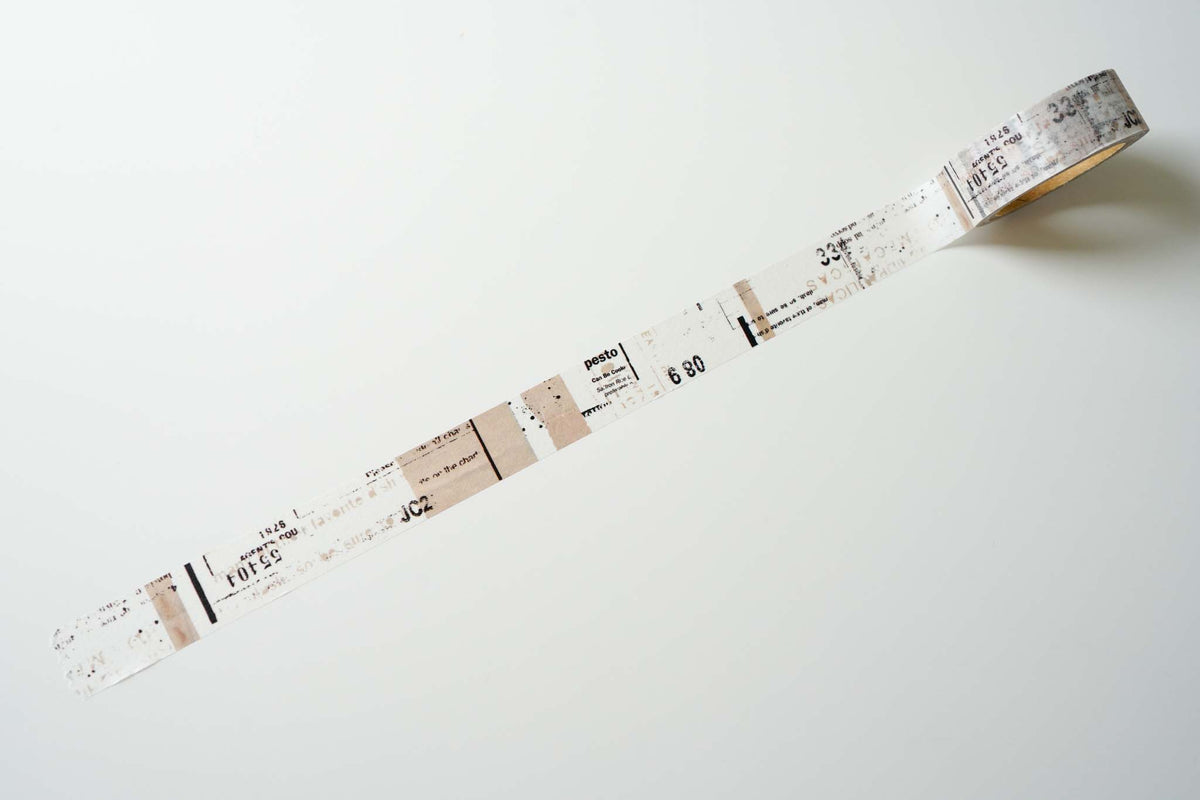 Yohaku Original Washi Tape - Beige and Brown - Nostalgia  