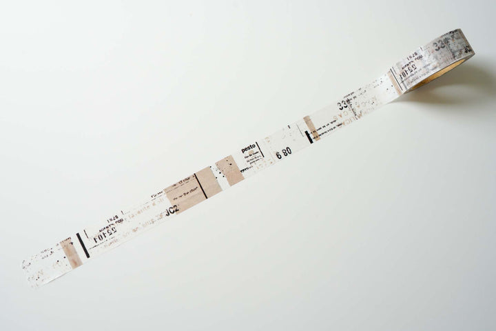 Yohaku Original Washi Tape - Beige and Brown - Nostalgia  