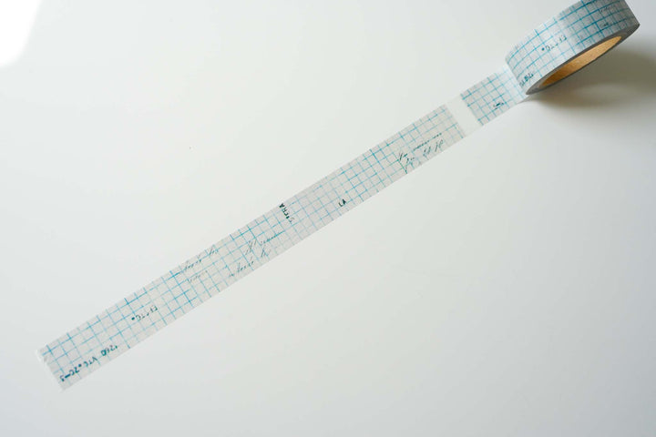 Yohaku Original Washi Tape - Blue, Green and Yellow - Hougan