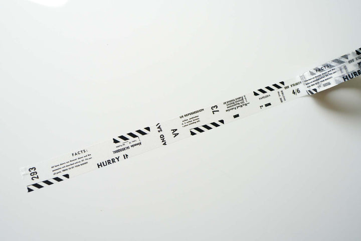 Yohaku Original Washi Tape - Monochrome - Black and White