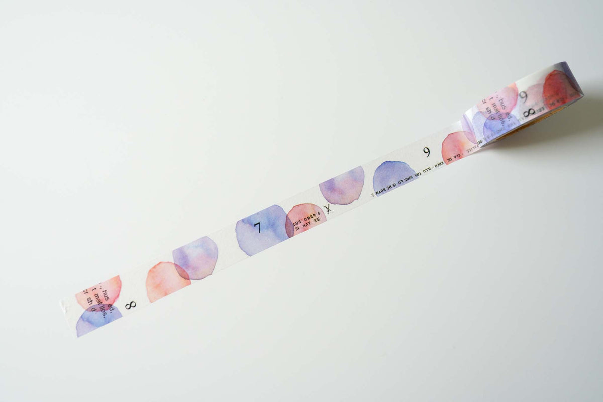 Yohaku Original Washi Tape - Red and Pink - Summer Color