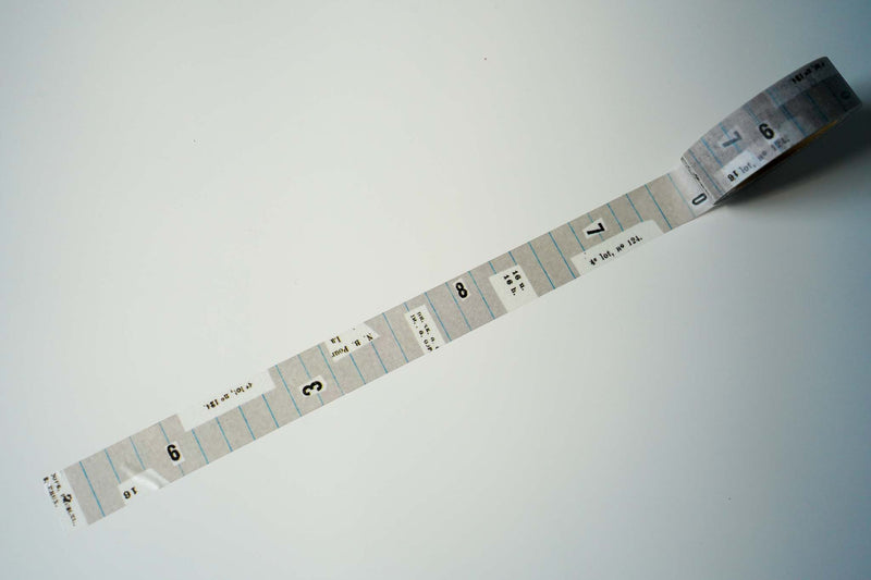 Yohaku Original Washi Tape - Monochrome - Message