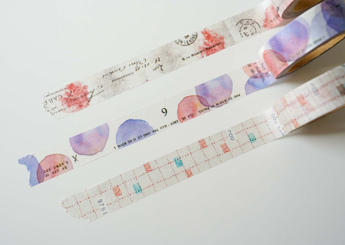 Yohaku Original Washi Tape - Red and Pink 