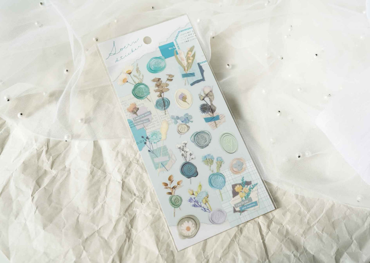 Mind Wave Wax Seal Stickers - Mint
