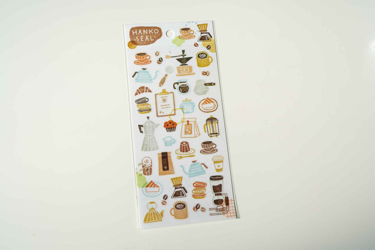 Mind Wave Hanko Seal Stickers - Coffee