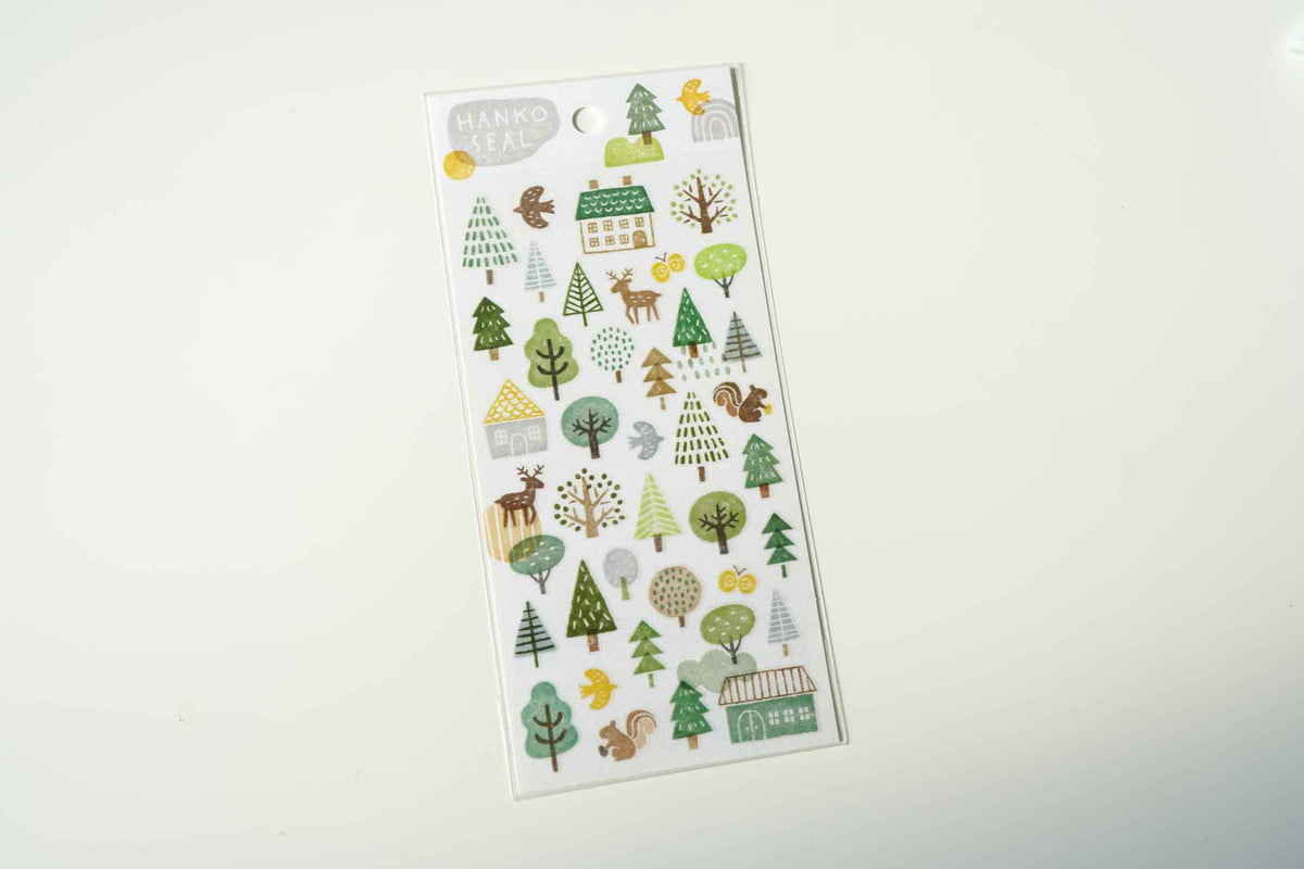 Mind Wave Hanko Seal Stickers - Forest