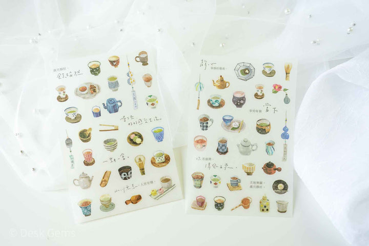Pion Transfer Stickers (New Summer 2022) - Tea House