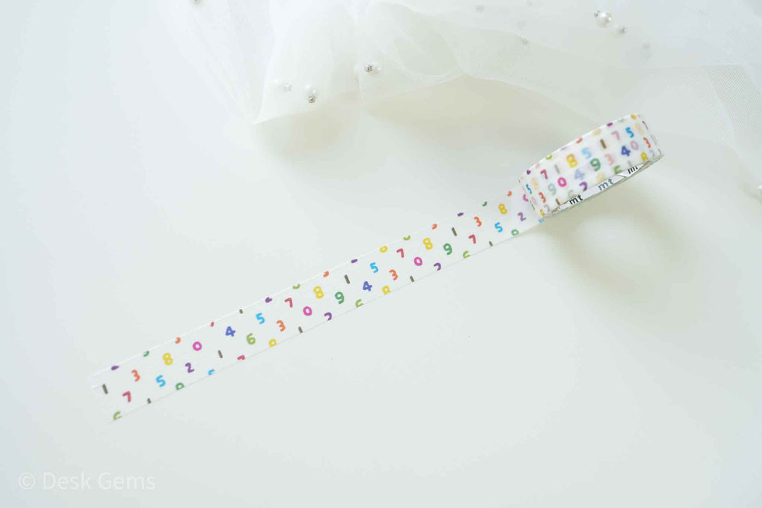 MT Washi Tape Sou-sou Special Collaboration - Numbers - Colorful