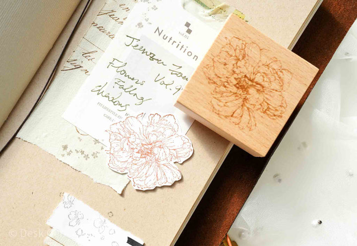 Jeenzaa-Zoey Original Rubber Stamp Set - Flowers and Falling Shadows (B) - 17