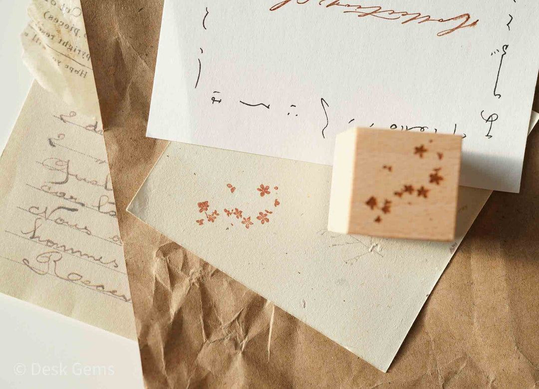 Jeenzaa-Zoey Original Rubber Stamp Set - Flowers and Falling Shadows - 15