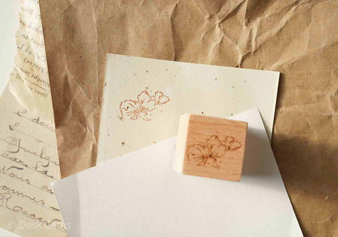 Jeenzaa-Zoey Original Rubber Stamp Set - Flowers and Falling Shadows - 13