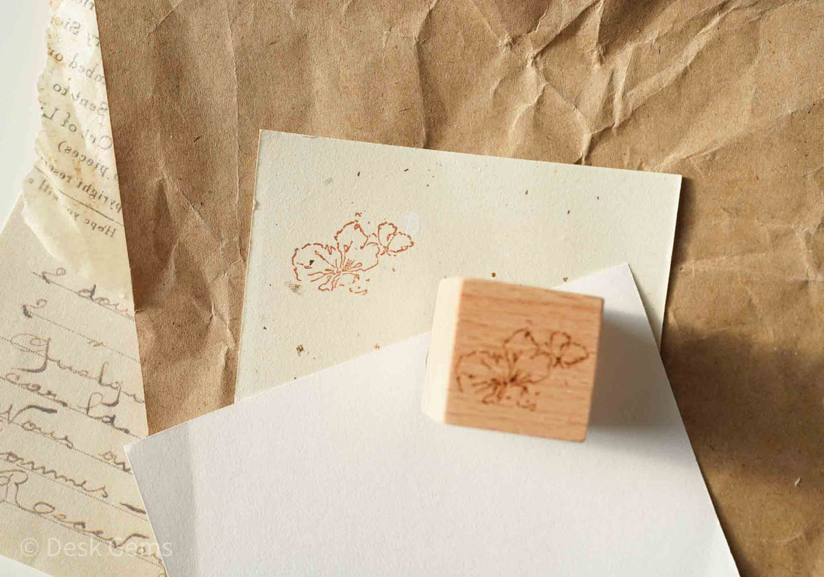 Jeenzaa-Zoey Original Rubber Stamp Set - Flowers and Falling Shadows - 13