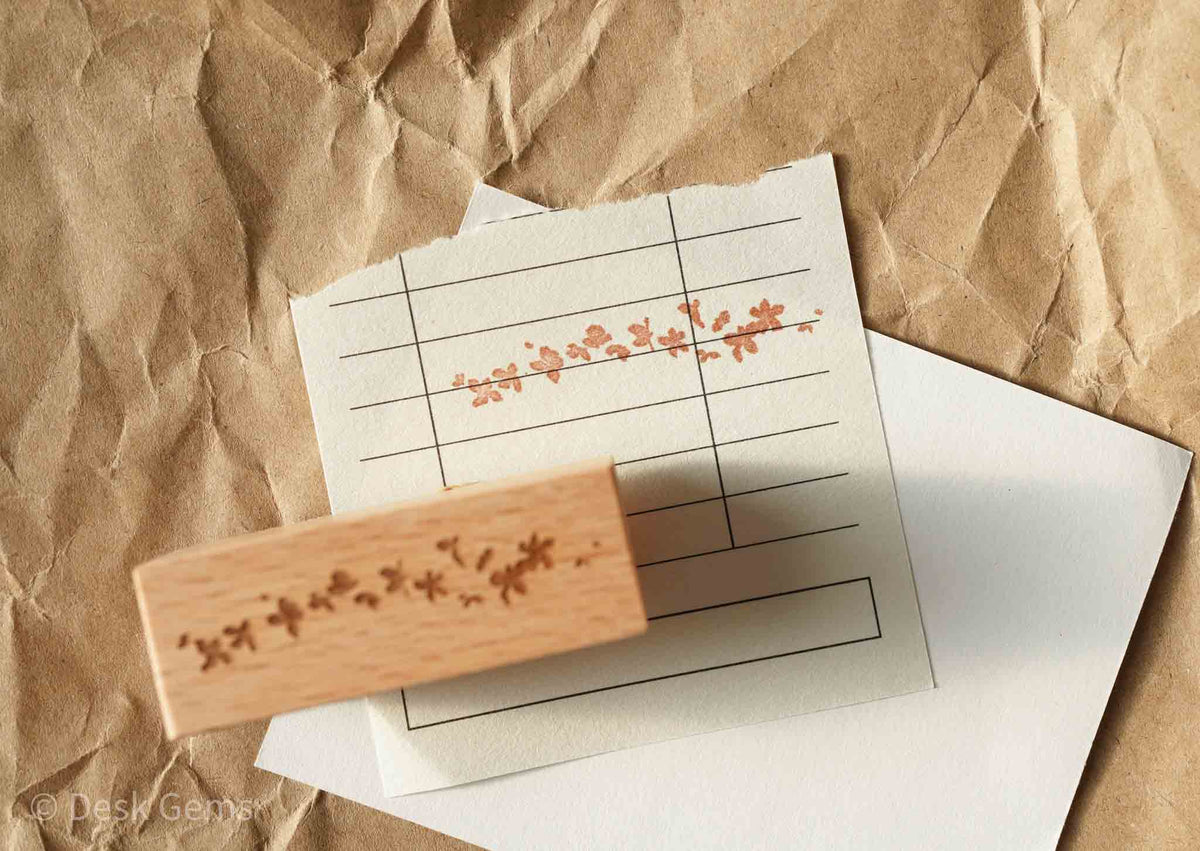 Jeenzaa-Zoey Original Rubber Stamp Set - Flowers and Falling Shadows - 5