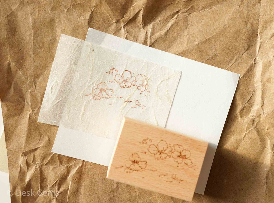 Jeenzaa-Zoey Original Rubber Stamp Set - Flowers and Falling Shadows - 3