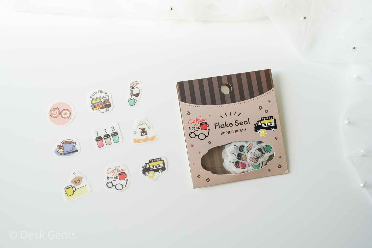 Papier Platz x Fukawake Hanko Flake Seals - Coffee Break