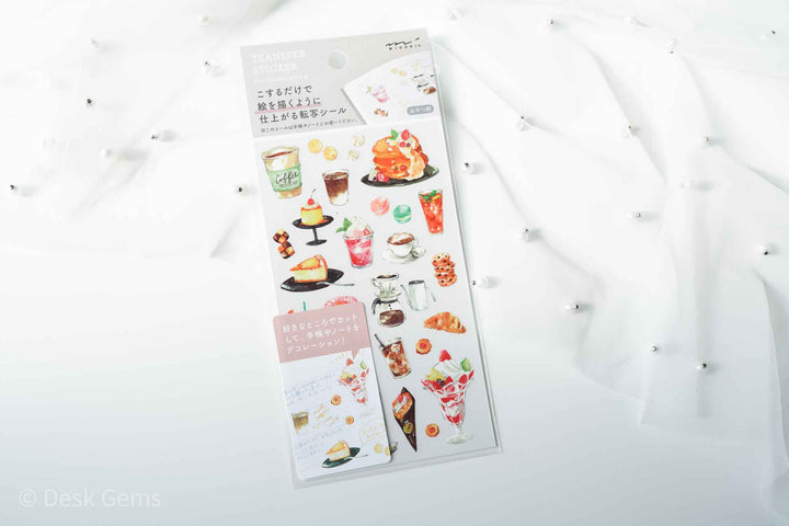Midori Transfer Stickers - Snacks