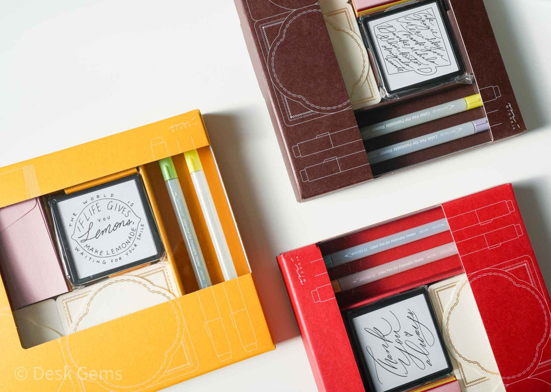 (Limited Edition) Midori 70th Anniversary Paintable Stamp Gift Message Kit 