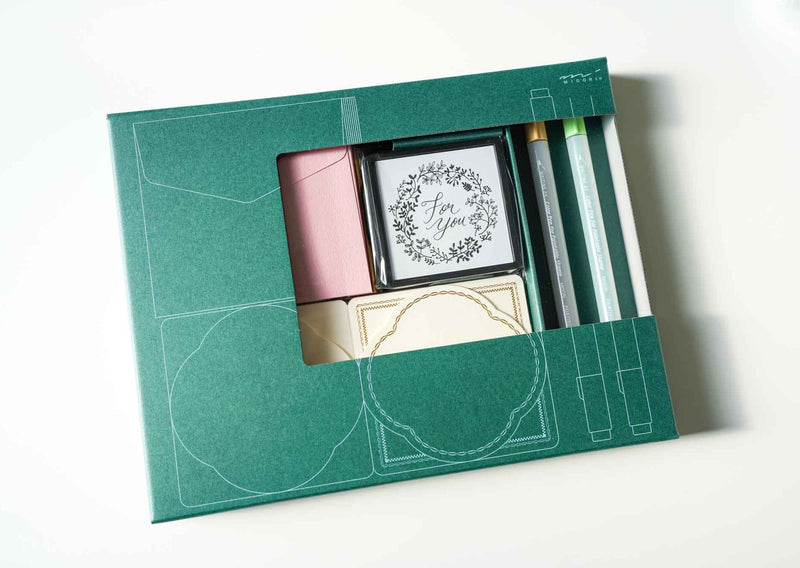 (Limited Edition) Midori 70th Anniversary Paintable Stamp Gift Message Kit - For you