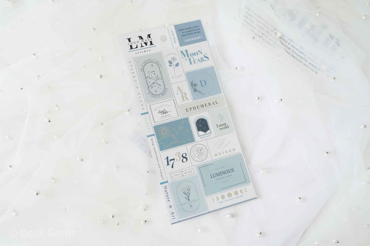 Mind Wave Logo Stickers  - Midnight
