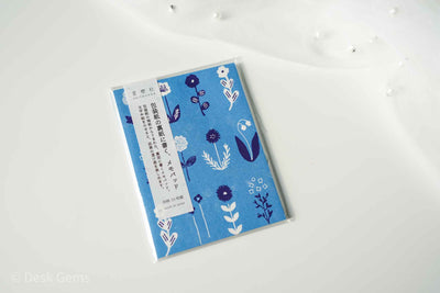Seitousha Wrapping Paper Memo Pad - Twelve Flower Exhibition 