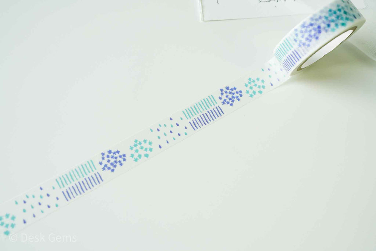 Seitousha Original Washi Tapes - Archive Collection Vol.3 - Raindrop