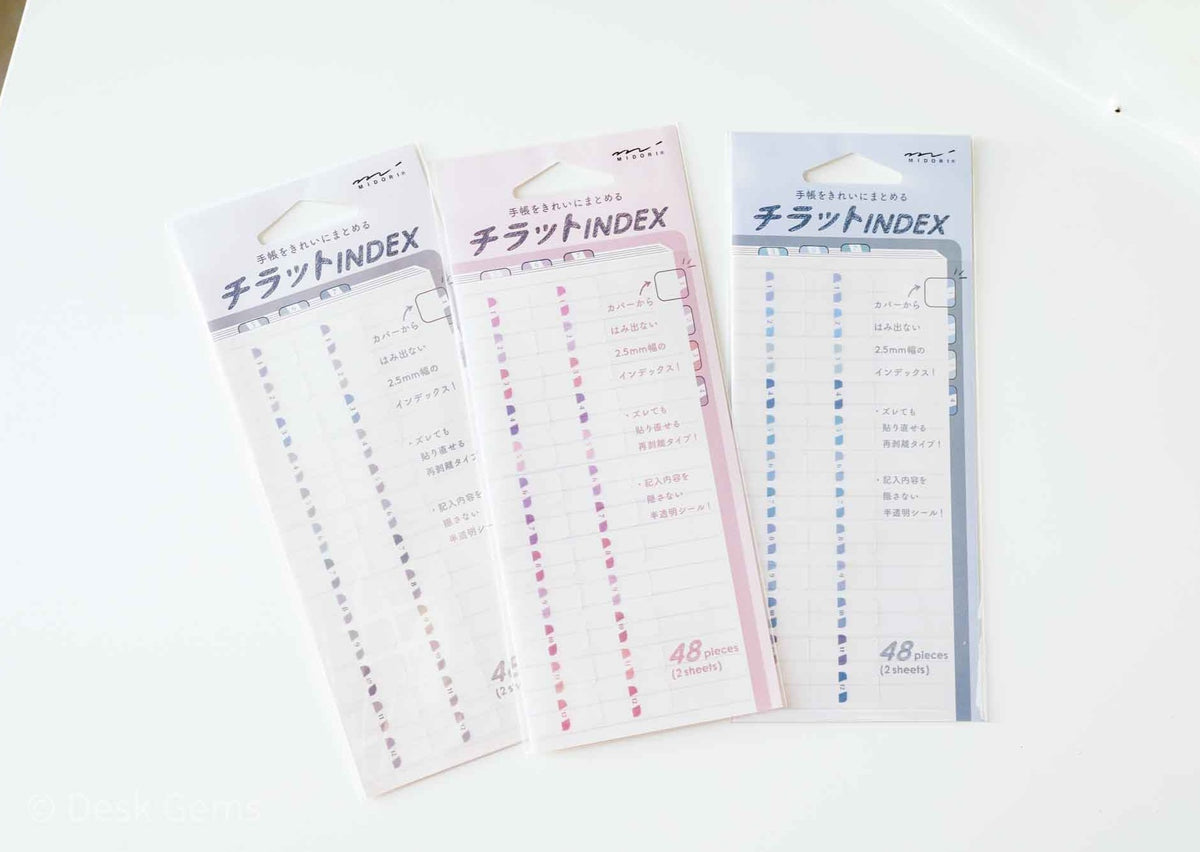 Chiratto Index Tabs - Pastel Color 