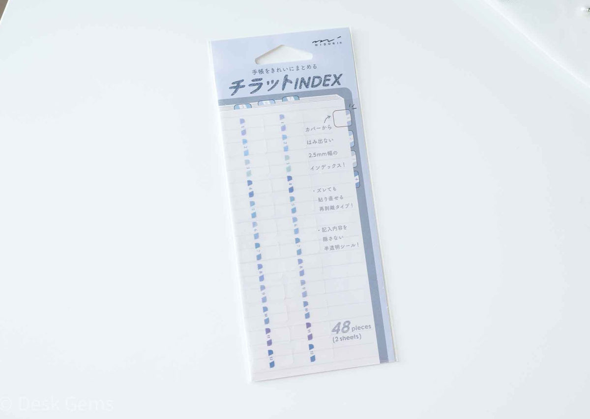 Chiratto Index Tabs - Pastel Color - Blue